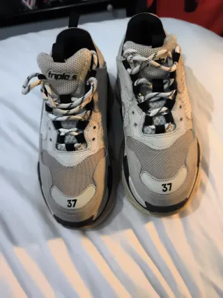 Zapatillas Balenciaghaaa Triple S Beige/Gris