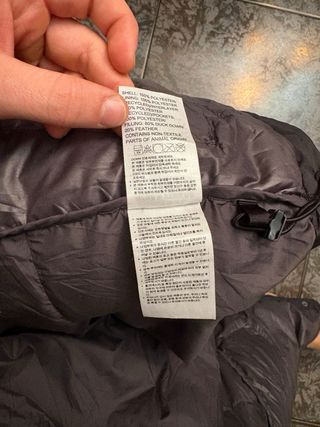 Chaqueta plumífero Adidas negra S