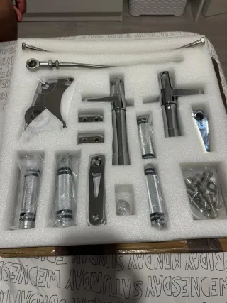 Estriberas retrasadas universales cromadas