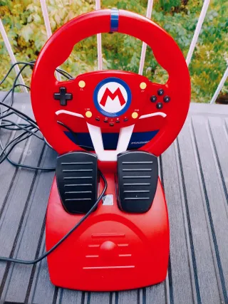 Volante y Pedales Mario Kart Switch