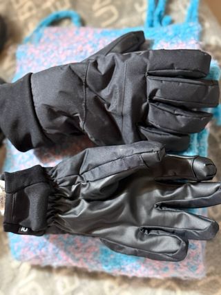 Guantes de Nieve Mujer Negros Wedze