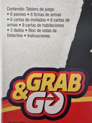 Cluedo Juego de Mesa Grab & Go