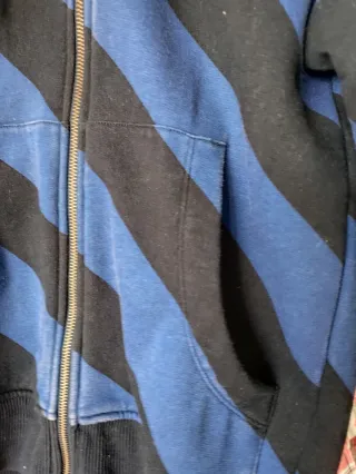 Sudadera Fred Perry Rayas Azul y Negro