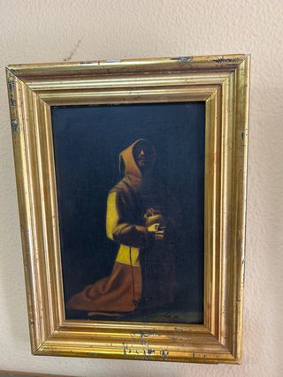 Óleo sobre cobre antiguo