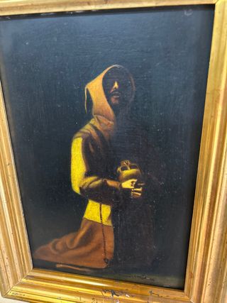 Óleo sobre cobre antiguo