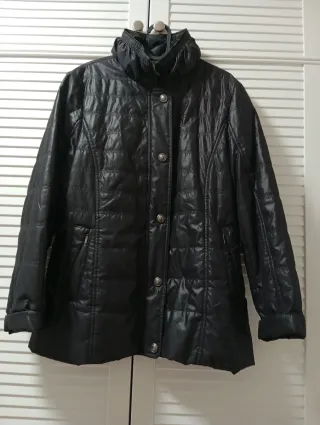 Parka negra mujer Duvami