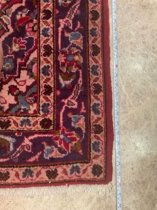 Alfombra de lana roja y morada Persian Carpet