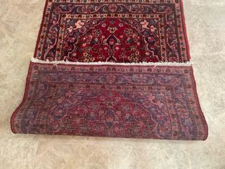 Alfombra de lana roja y morada Persian Carpet