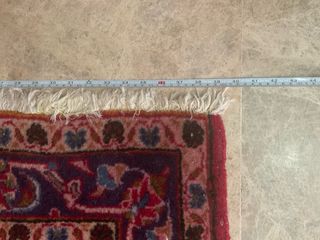 Alfombra de lana roja y morada Persian Carpet