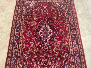 Alfombra de lana roja y morada Persian Carpet