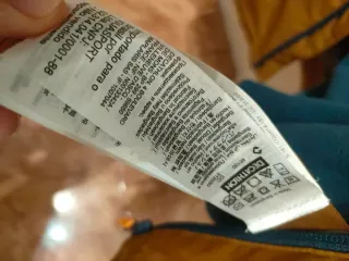 Chaqueta Quechua Marrón y Azul Talla 14