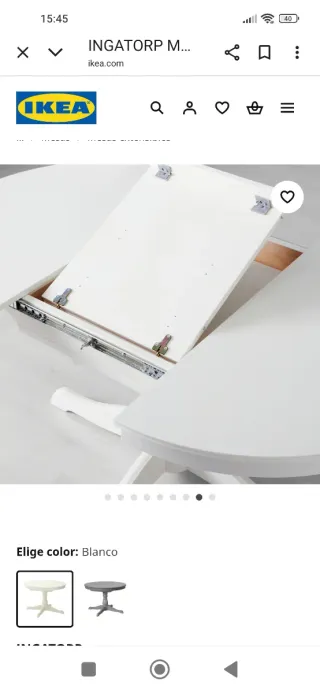 Mesa comedor redonda IKEA