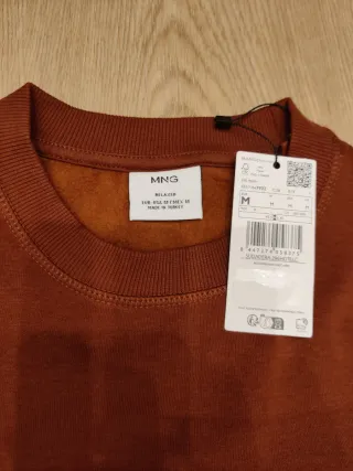 Felpa Mango Bordeau M Nuova con Cartellino