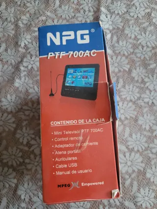 Mini TV NPG PTF 700AC TDT Portátil 7