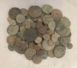 92 Monedas Romanas Antiguas para Limpiar