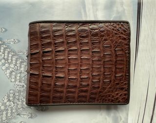 Cartera de cuero de Cocodrilo natural billetera