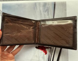 Cartera de cuero de Cocodrilo natural billetera