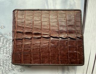 Cartera de cuero de Cocodrilo natural billetera