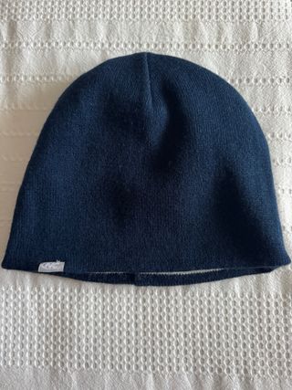 Gorro reversible naranja y blanco / azul marino
