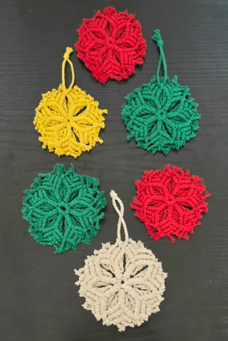 Decorazioni Natalizie Artigianali Fiocco di Neve