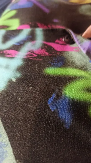 Camisa Pull&Bear Graffiti Negra Multicolor