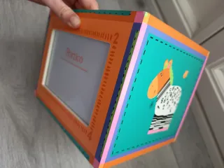 Caja de madera álbum de fotos Pórtico