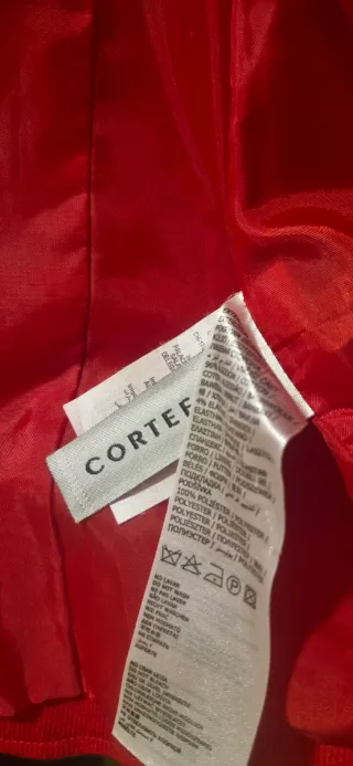 Chaqueta Cortefiel Roja Talla M