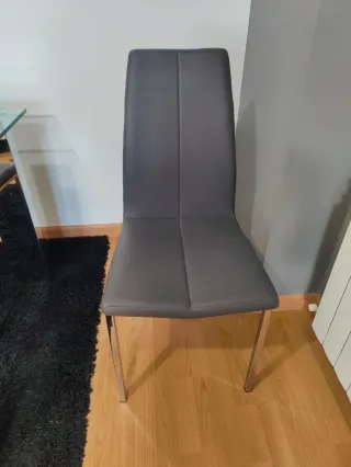 Mesa Comedor Cristal y 6 Sillas Diseño