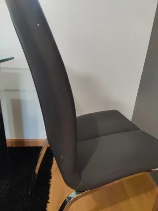 Mesa Comedor Cristal y 6 Sillas Diseño