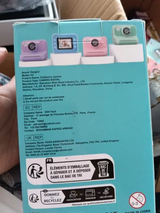 Cámara Impresora Infantil Digital