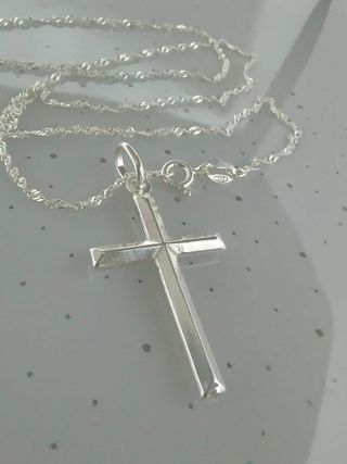 Colgante Cruz Plata de Ley