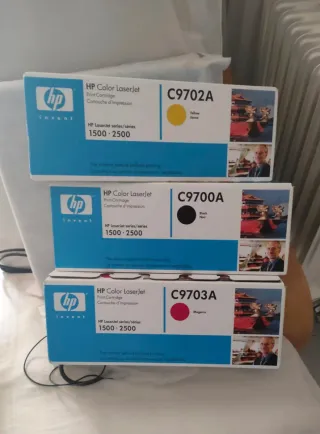 Tóner HP Color LaserJet Amarillo, negro y Magenta