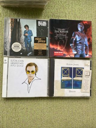 Lote CDs: Billy Joel, Michael Jackson, Elton John