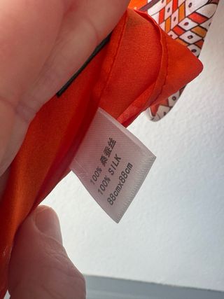 Pañuelo seda natural estampado