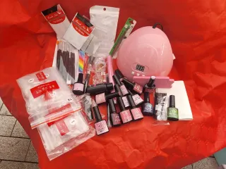 Kit Uñas Gel y Lámpara UV Rosa