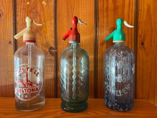 Pack Botellas Sifón Cristal Vintage