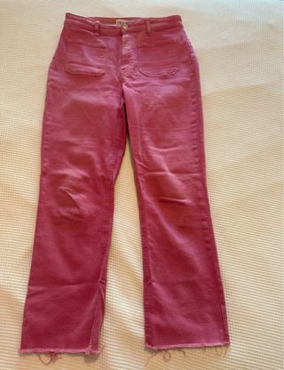 Vaqueros Zara rosas