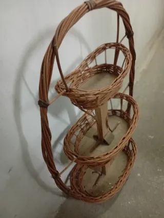 Cesta mimbre 3 alturas