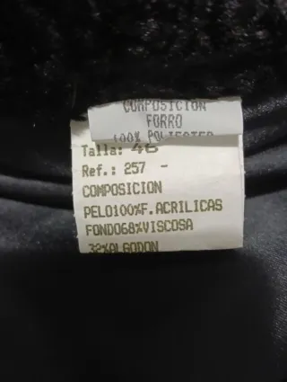 Abrigo de mujer negro