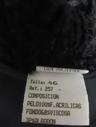 Abrigo de mujer negro