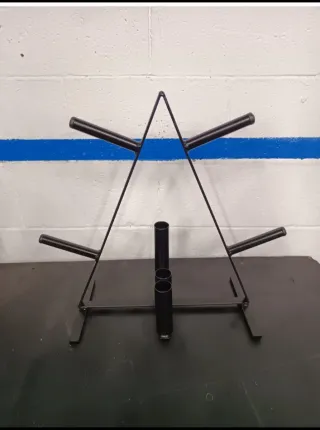 Soporte para discos de pesas decathlon domyos