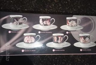 Set 6 Tazzine con Piattini Nims