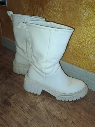 Botas blancas con plataforma