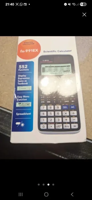 Calculadora Científica FX-991 EX