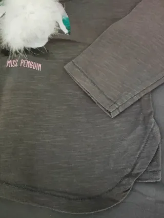 Camisola Zara 6 anos com Pinguim