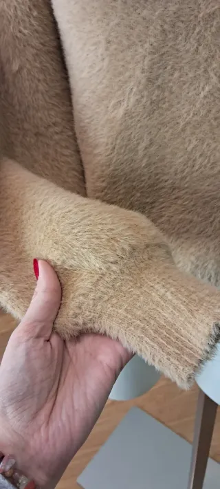 Maglione caldo beige taglia unica