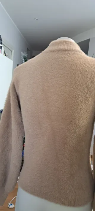 Maglione caldo beige taglia unica
