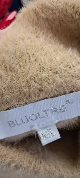 Maglione caldo beige taglia unica