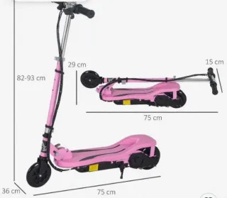 Patinete eléctrico rosa