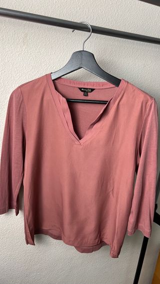 Blusa Massimo Dutti Rosa Talla M